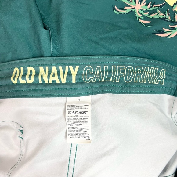 Old Navy Palm Trees Swim Board Shorts Men’s Size 40 - Picture 7 of 9